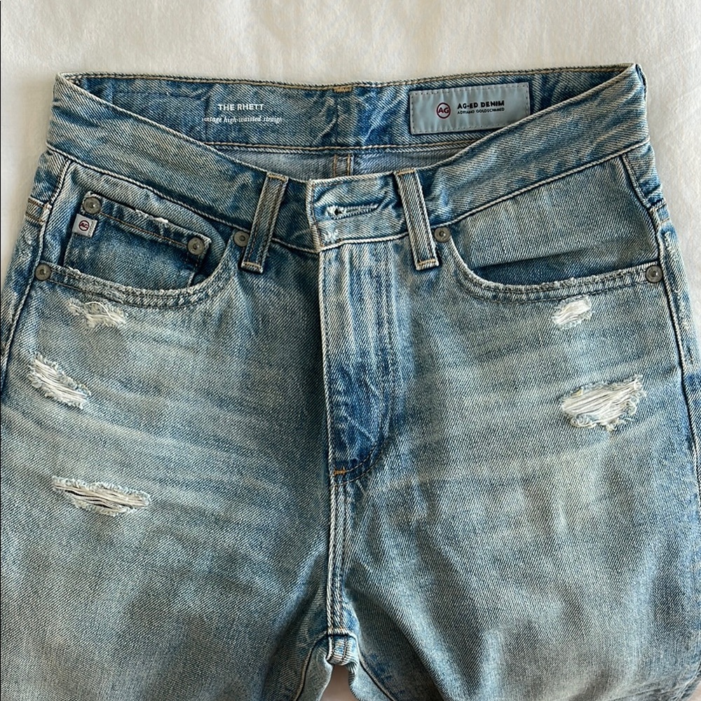 AG Rhett High Waisted Straight Cropped - Picture 2 of 6